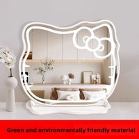 Makeup Mirror with Lamp Girl Bedroom Desktop Beauty Mirror Smart Led Dresser Dressing Mirror Vanity Mirror Compact Mirror