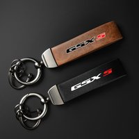 For SUZUKI GSX-S 1000 GSXS 750 GSX S 1000 F Accessories High-Grade leather Motorcycle Keychain Holder Keyring