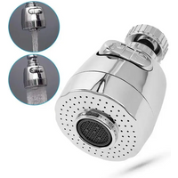 Universal Kitchen Faucet Extension Tube with 360 Degree Rotation Water Saving Tap 2/3 Modes Kitchen Gadgets Accessory