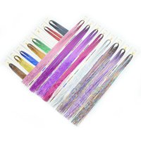 Shiny Sparkle Hair Tinsel Kit Rainbow Women Colorful Glitter Bling Hair Extension Twinkle Hair Dazzles Accessories for Braiding