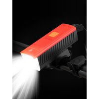 AliExpress NONE Bicycle Light USB Rechargeable Power Display MTB Mountain Road Bike Front Lamp with Horn Flashlight Bicycle Light