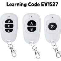 433Mhz RF Wireless Remote Control 1 2 3 buttons 1527 Learning Code Transmitter for Garage door controller With 12V 27A Battery