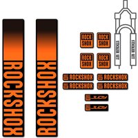 1SET Multi-Color ROCKSHOX Style Vinyl Self-Adhesive Decals (18cm/4cm Sizes) - Decorative for Bike Components DIY Customization