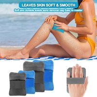 Portable Beach Sand Removal Bag Sand Remove Brush Towel Cleaning Tools Beach Vacation Camping Powder Bag for Removing Sand Dust