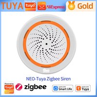 NEO-Tuya Zigbee Siren Gateway Built-in Siren Sensor Automation Sensor Home Humidity Hub with Hub Tuya Smart Temperature Alarm