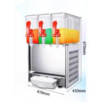 Commercial Cold Juice Dispenser 3 Tank Stirring Drink Machine 7-12℃ Cooling Fruit Beverage Maker For Buffet Restaurant