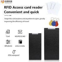 13.56MHz IC Wiegand 26 34 RFID Card Reader Contactless Smart IP68 Waterproof 125KHz EM ID Access Control Card Reader