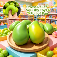 Realistic Green Mango Squishy Toy, Slow‑Rebound Stress Relief Fidget Toy, Funny Fruit‑Shaped Squeeze Toy Relaxation & Gifting