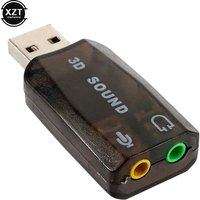 5.1 Sound Channel USB Independent Sound Card Jack Stereo Headset 3d Sound Card Audio Adapter New Speaker Interface For Laptop