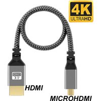 3M 5M/10M Nylon Braid HD 4K@60HZ V1.4 TPU HD 1080P Compatible Micro MicroHDMI TO HDMI Extension Male to Male Cable For Tablet PC