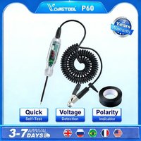 New VDIAGTOOL P60 3-70V Car Circuit Tester | LED Voltage Display | Power/Polarity/Short/Fuse Detection | Free Replacement