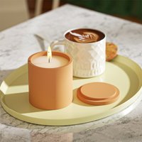 Boowan Nicole Candle Jar With Lid Silicone Mold for Gypsum DIY Concrete Candle vessel Making Handmade jesmonite Home Decor