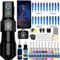 Kit de tatouage ou tatouage Machnie POSEIDON, nouveau Kit de stylo de tatouage Cool pour maquillage Permanent, Kit de Machine à tatouer sans fil, Kit de pistolet de tatouage