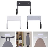 Ironing Board Wall Mount Hanger Holder Iron Board Organizer Wall Rack Hanger Hook Over Door Storage Sturdy Easy Installation