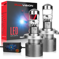 Dualvision H7 LED Headlight Canbus No Error H4 H11 H8 H9 9005 9006 HB3 HB4 Mini Projector Lens STG Car Light 6000K 12V Auto Kits