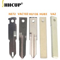 10pcs Original Uncut Key Blade VAC102 HU136 VA2 VA6 HU83 NE72 NE73 for Renault Peugeot Citroen Remote Fob Key Blank