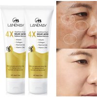 2PCS 4X Glutathione Bright Kojic Acid Radiance Skincare - Eliminates Spots, Evens Tone, Smooths & Hydrates, 60g