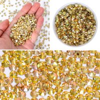 SS3-SS30 Metal Sunlight Diamond Glitter Glass Rhinestones High Quality Flatbase Crystal For Nail Art Crafts DIY Decoration