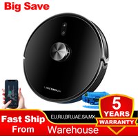 Liectroux / LILIN X6 Robot Vacuum Cleaner,Laser System,Wet Dry Mopping,6500Pa, Multi-Floor Map,Zone Cleaning,APP Restricted Area