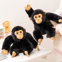20CM Simulated Chimpanzee Plush Toys Soft Stuffed Cartoon Animal Doll Realistic Gorilla Doll Zoo Souvenirs