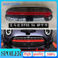 Front Grille Grill For BWM Mini Cooper Cabrio F55 F56 F57 2014-2021 JCW Replacement Body Kit Upper Bumper Engine Hood Mesh Grid
