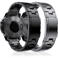 Titanium Metal QuickFit Watch Band 22mm 26mm for Garmin Fenix 8 7 7X 6 6X Pro 5 5X 5X Plus Forerunner 945 935 Premium