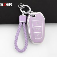 For Peugeot 2008 3008 4008 5008 308 408 508 Citroen C1 C2 C4 C6 C3-XR Picasso Grand DS3 DS5 TPU Car Smart Key Case Cover Shell