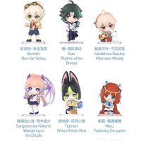 POP MART Genshin Impact Academy Seria Poezja Światła i Cienia Mystery Box Blind Bag Figurki Ozdobne Zabawki dla Kolekcjonerów