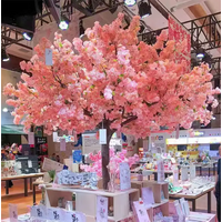 Artificial Cherry Blossom Trees Home Flower Artificial Plants Wedding Background Wall Decoration Flower Home Decoration