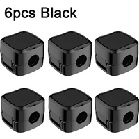 12/6PCS Magnetic Cable Organiser Clips Cable Management Wire Manager Cord Holder Charging Cable Winder Wall Mounted Hook