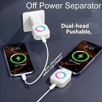 140W Smart Full Charge Self-Cut USB Type-C Adapter, USB-C Auto Disconnect for Night Charging, Overcharge Prevention Separator
