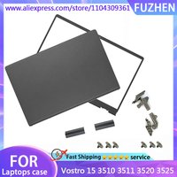 Top Case For Vostro 15 3510 3511 3520 3525 LCD Screen Back Cover Front Bezel Hinges TopCase Hinge Cover 15.6 Inch Black