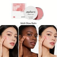 Zephoco Cherry Blossom Cream Blush Natural Glow Smooth Texture Lightweight Portable Easy To Blend Daily Makeup Cheek Tint
