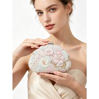 2026New Women's Floral Fabric Single-Shoulder Crossbody Bag Stylish Evening Clutch Trendy Handbag for Fashionable Occasions