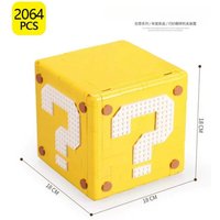 2064PCS 64 Styles Question Mark Box Building Blocks DIY Assembly Ornament Toy Birthday Holiday Gift