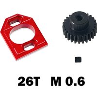 Motor base Steel motor teeth 26T For MJX 1/14 14301 14302 14303 14304 14211 14209 14210 RC Remote control car metal parts
