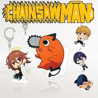Pochita Chainsaw Man 2026 New Full Set Acrylic Keychain Denji Angel Devil Makima Reze Chibi Q Version Kawaii Bag Charm