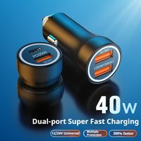 Metal Car Charger USB Mobile Phone Charger PD20W Super Fast Charging 100w Car Charger