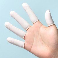 100/200pcs Disposable Rubber Latex Finger Cots Anti Static Eyebrow Extension Gloves Practical Off Tool Accessories FHZT01