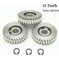 41.5x11mm Planetary Gear 31 Teeth Oblique Gears With 8mm Bearings for Bafang Motor Electric Bike Nylon and Steel Helical Gears