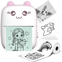 58mm Thermal Printer Mini Portable Printer BT 200dpi Photo Label Printer Memo Wrong Question Tag Printer For Home/School/Office