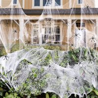 Halloween Dekorationen künstliche Spinnennetz Super Stretch Spinnweben mit gefälschten Spinnen gruselige Party Szene Dekor Horror Haus Requisiten