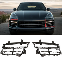 Front Bumper Fog Light Grille 9Y0807681OK1 9Y0807682OK1 For Cayenne 2018-2022