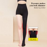 Kave 100D Black Pressure Stocking Women High Waist Elastic Slim Tights 2024 Basic Womens Semi Opaque Control Top Pantyhose