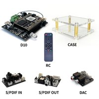 EMiUZEK D10 WiFi Bluetooth Receiver Expansion Board ESS9023 DAC I2S Optical Coaxial Multiroom Audio Streamer