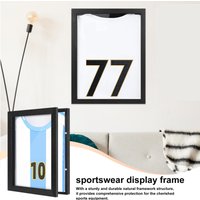 Sports Wood T Shirt Display Frame Wall Mounted Jerseys Storage Box Shadow Frame For Jerseys Memorabili A Case