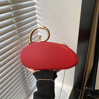 2026 New Fashion Design Irregular Handle Women's Evening Box Bag Luxury High End Party Clutch Handbag Bride Trend Crossbody Bag