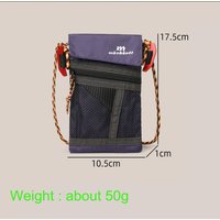 Ultralight Outdoor Telephone Crossbody Bag Shoulder Sling Bag Waterproof Nylon Mesh Pocket For Hiking Camping Travel Sports