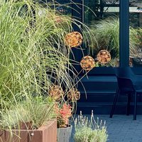 C 1pc Vintage Metal 3D Dandelion Garden Sculptures Dandelion Garden Stake Decoration Metal Outdoor Sculpture Outdoor Decor