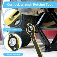 Car Wheel Hand Crank Ratchet Wrenches Garage Tire Wheel Handle Phillips Wrench Car Labor-Saving Jack Tire Repair Tool